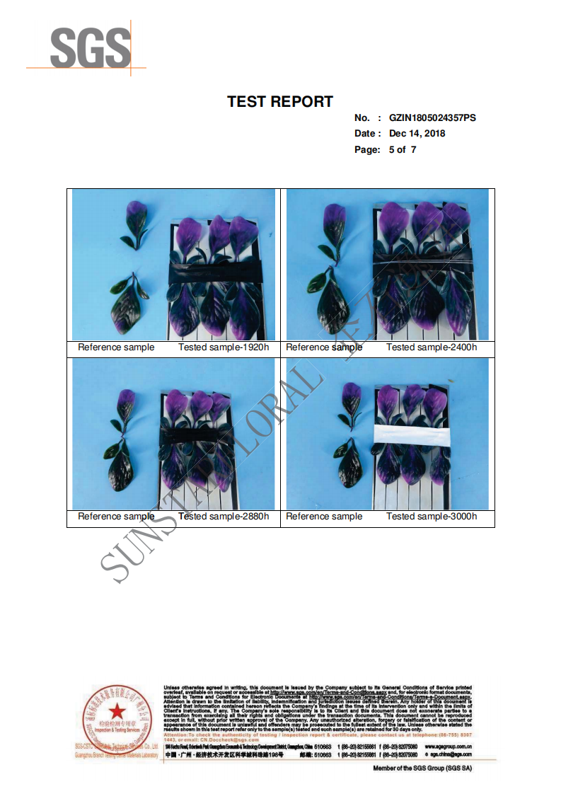 ARTIFICIALPLANT_Light Ageing TEST REPORT(图5)